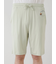 【HOMME】レーヨンカプチーノベアワンポイントハーフパンツ