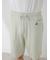 【HOMME】レーヨンカプチーノベアワンポイントハーフパンツ