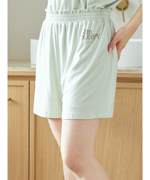 接触冷感】カラフルレーヨンロゴBIGTシャツ＆ショートパンツ