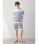 【HOMME】エアリーモコマリンハーフパンツ