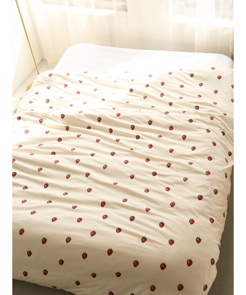 gelato pique(Sleep)ストロベリー柄シングル3点セット 楽天市場】【Sleep】ストロベリー柄3点セット(シングル) gelato