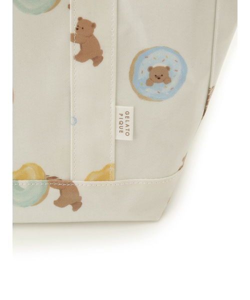 ジェラートピケ　ドーナツベア柄ママバッグ ジェラートピケ ドーナツベア柄ママバッグ セール】ドーナツベア