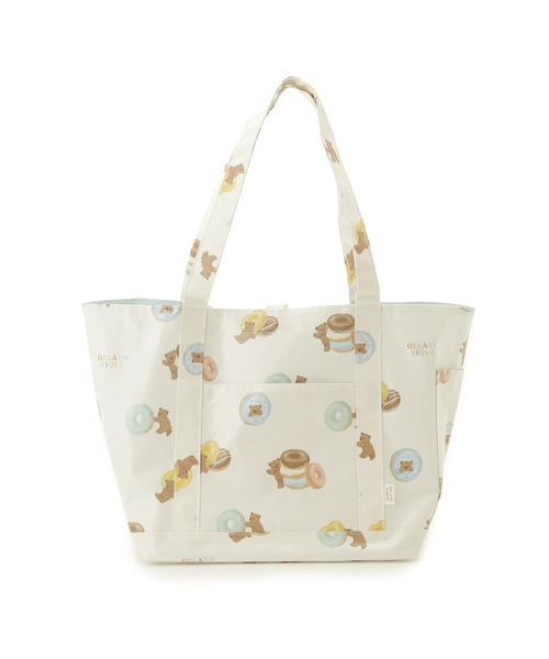 ジェラートピケ　ドーナツベア柄ママバッグ ジェラートピケ ドーナツベア柄ママバッグ セール】ドーナツベア