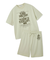 【HOMME】【接触冷感】フローズンレーヨンロゴプリントTシャツ&ハーフパンツセット