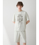 【HOMME】【接触冷感】フローズンレーヨンロゴプリントTシャツ&ハーフパンツセット