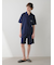 【HOMME】【接触冷感】スーピマコットンロゴシャツ