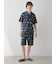 【HOMME】【接触冷感】ワニ柄プリントシャツ