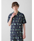 【HOMME】【接触冷感】ワニ柄プリントシャツ
