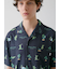 【HOMME】【接触冷感】ワニ柄プリントシャツ