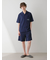 【HOMME】【接触冷感】スーピマコットンロゴハーフパンツ