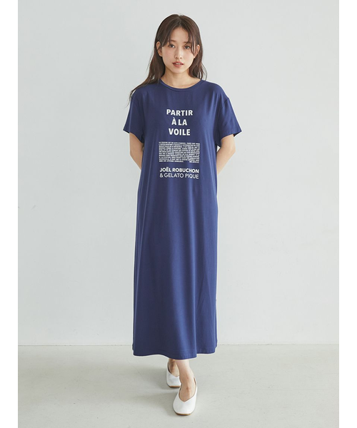 【JOEL ROBUCHON】【接触冷感】ワンポイントワンピース JOEL ROBUCHON】【接触冷感】ワンポイントワンピース