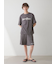 【HOMME】パイルロゴ刺繍Tシャツ