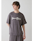 【HOMME】パイルロゴ刺繍Tシャツ