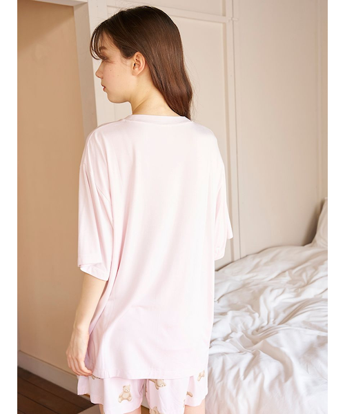 新品未使用ジェラートピケ「接触冷感」ベアワンポイントTシャツ＆ショートパンツ gelato pique｜【ONLINE限定】【接触冷感】ベアワンポイントT