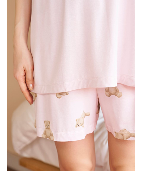 ONLINE限定】【接触冷感】ベアワンポイントTシャツ&ショート