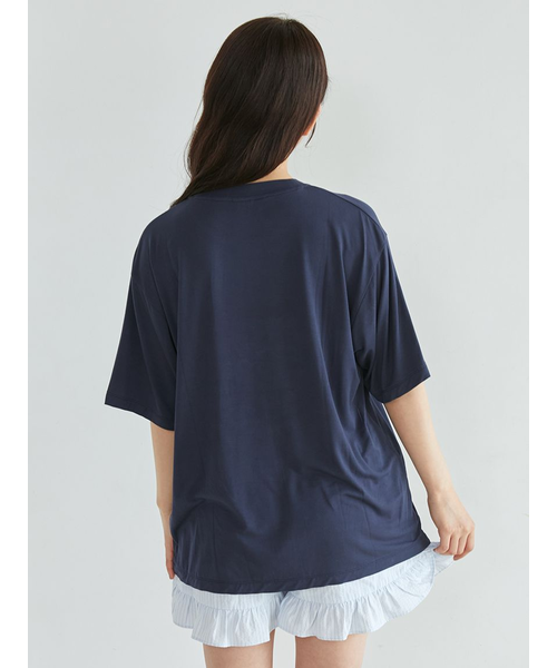 ONLINE限定】【接触冷感】ベアワンポイントTシャツ&ストライプ