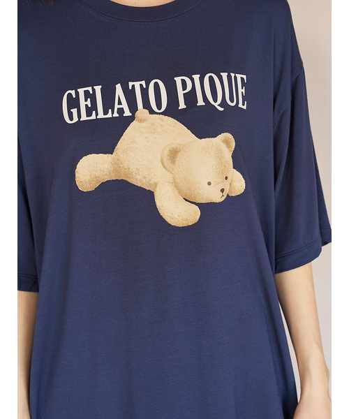 ONLINE限定】【接触冷感】ベアワンポイントTシャツ&ロングパンツ