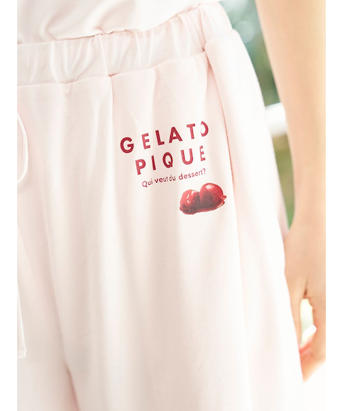 ジェラピケ COOLレーヨンデザートロゴTシャツ+ショートパンツ COOLレーヨンデザートロゴショートパンツ｜ジェラートピケの通販