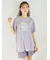 【接触冷感】ロゴTシャツ&リブショートパンツセット