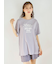 【接触冷感】ロゴTシャツ&リブショートパンツセット