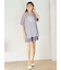 【接触冷感】ロゴTシャツ&リブショートパンツセット