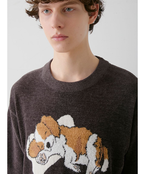 ONLINE限定】【HOMME】エアリーモコドッグジャガードプル