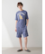 【HOMME】レオパード総柄ハーフパンツ