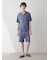 【HOMME】レオパード総柄ハーフパンツ
