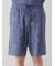 【HOMME】レオパード総柄ハーフパンツ