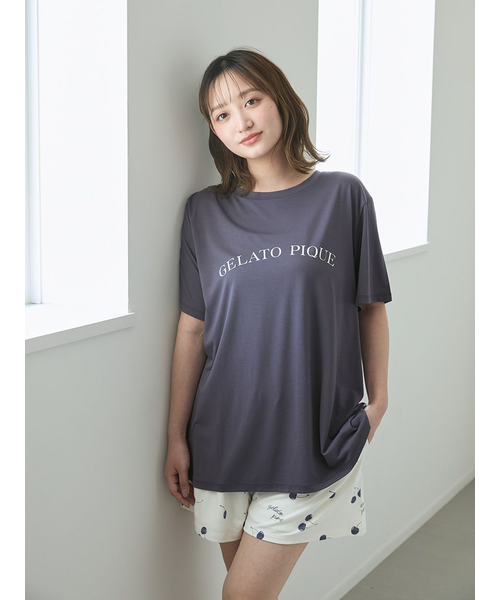 M*☆様 【gelato pique】接触冷感プリントTシャツ＆ショートパンツセ ONLINE限定】【接触冷感】ベアワンポイントTシャツ&ショート