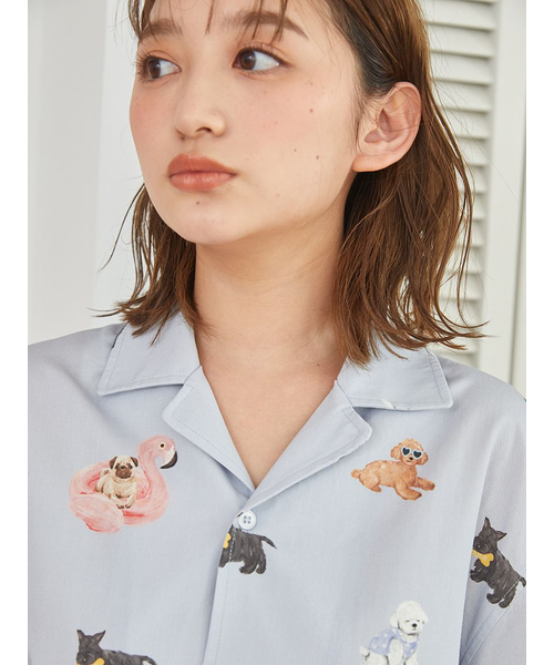 UNISEX】SUMMER DOG総柄シャツ｜ジェラートピケの通販｜&mall