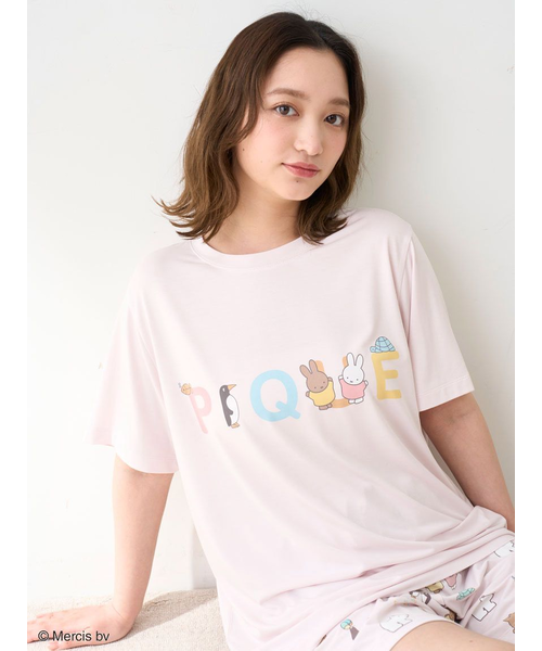 ジェラートピケ　DickBruna 接触冷感ワンポイントTシャツ gelato pique｜【Dick Bruna】【接触冷感】ワンポイントTシャツ