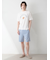 【HOMME】レーヨンクッキーアイスサンドハーフパンツ