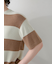 【HOMME】スムーズィーliteクール2ボーダープルオーバー