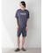 【HOMME】【接触冷感】カラーレーヨンロゴハーフパンツ