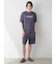 【HOMME】【接触冷感】カラーレーヨンロゴTシャツ