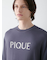 【HOMME】【接触冷感】カラーレーヨンロゴTシャツ