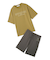 【HOMME】【接触冷感】クールレーヨンロゴTシャツ＆ハーフパンツセット