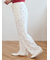 星柄ワッフルロングパンツ