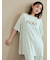 【接触冷感】カラーレーヨンロゴTシャツ