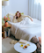 【Sleep】ダブルガーゼフリル３点セット（シングル）