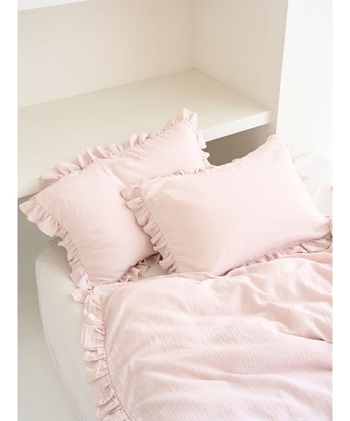 Sleep】ダブルガーゼフリル2点セット（シングル）｜ジェラートピケの