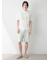 【HOMME】【接触冷感】サニーサイドエッグワンポイントハーフパンツ