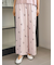 【接触冷感】チェリー柄ロングパンツ
