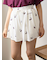 【接触冷感】チェリー柄ショートパンツ