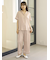 接触冷感サテンラインロングパンツ