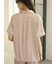 接触冷感サテンラインシャツ