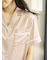 接触冷感サテンラインシャツ