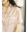 接触冷感サテンラインシャツ