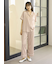 接触冷感サテンラインシャツ
